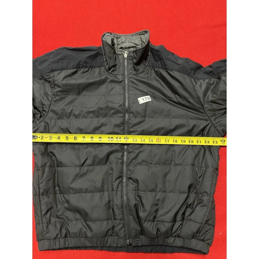 Men's North Face Light Puffer Jacket Reinforced Elbows Size Medium Black